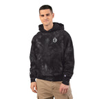 Tie-Dye Champion Hoodie — Embroidered Skull Crest