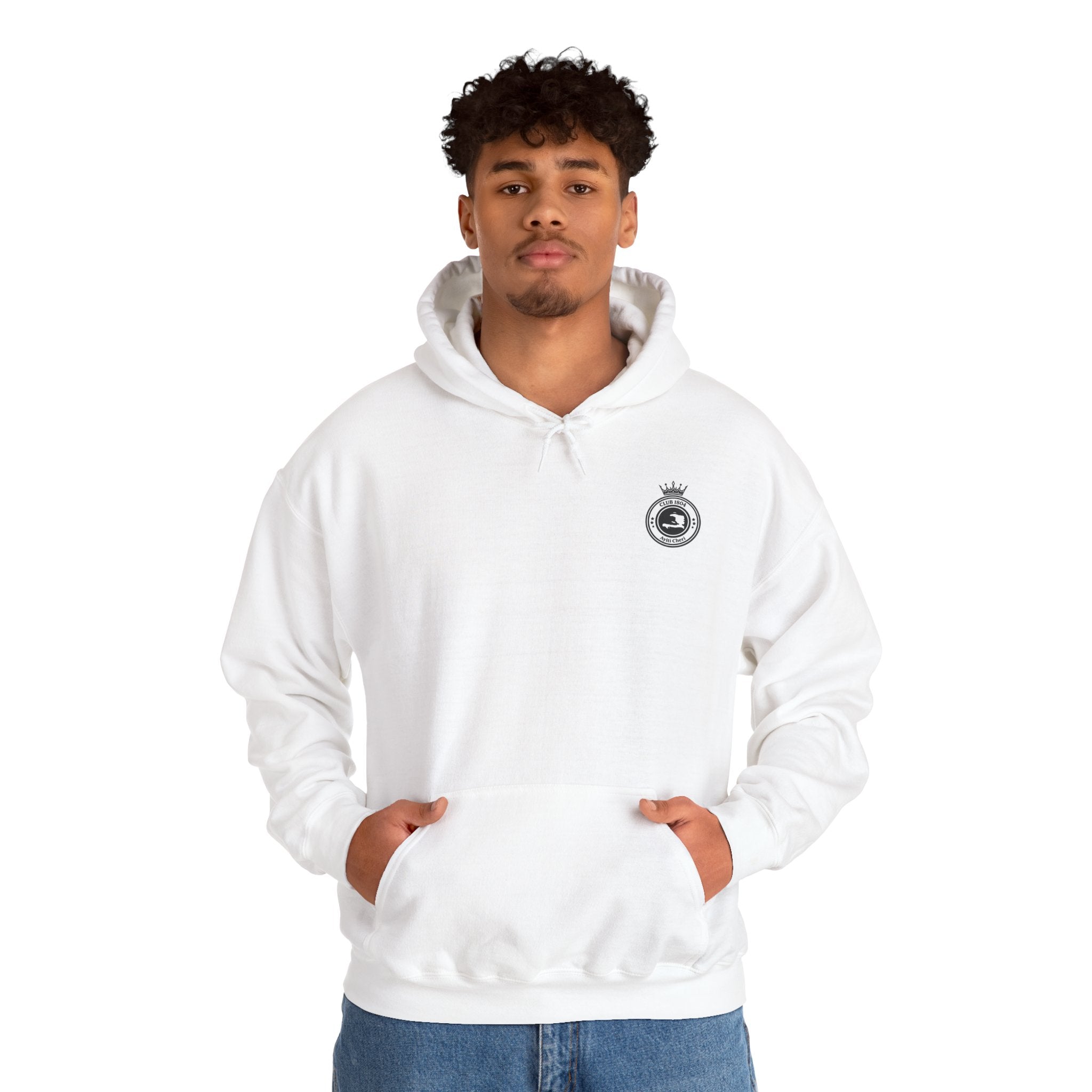 Hoodie — Ayiti Ay Gay Go! Haitian Flag Soccer Flames Hooded Sweatshirt