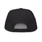 Embroidered Crown Seal Flat Bill Cap
