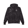 Tie-Dye Champion Hoodie — Embroidered Skull Crest