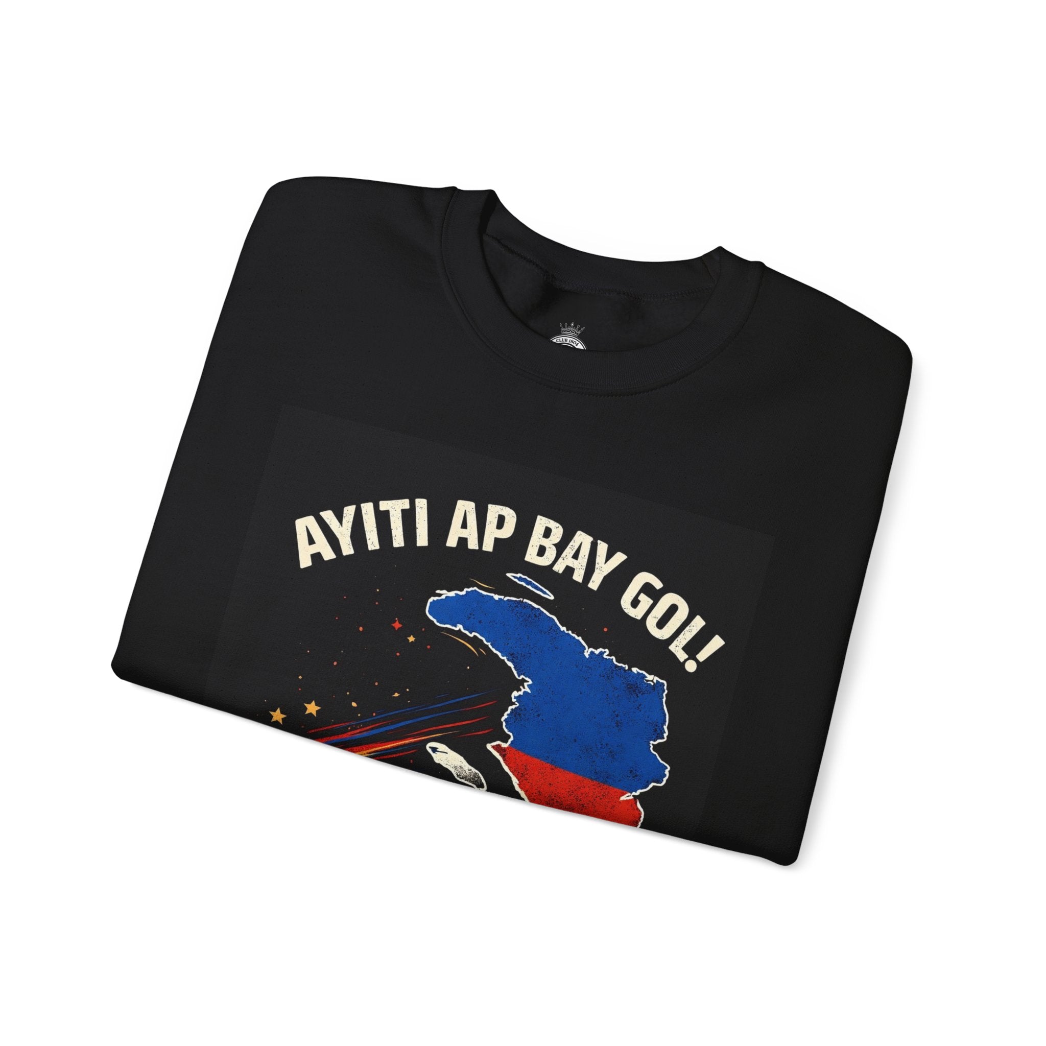 Haiti Soccer Sweatshirt - “Ayiti Ap Bay Gol” Football Crewneck